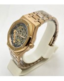 Audemars Piguet Royal Oak Rose Gold Skeleton Swiss Automatic Watch