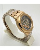 Audemars Piguet Royal Oak Rose Gold Skeleton Swiss Automatic Watch