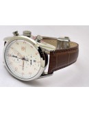 Tag Heuer Carrera Calibre 1887 Chronograph Leather Strap Watch