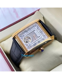Cartier Tank Tourbillon Swiss Automatic Rose Gold Watch