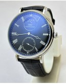 I W C Schaffhausen Portofino Sun Moon Phase Black Steel Swiss Automatic Watch