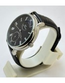 I W C Schaffhausen Portofino Sun Moon Phase Black Steel Swiss Automatic Watch