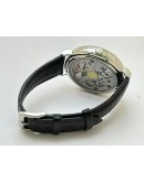 I W C Schaffhausen Portofino Sun Moon Phase Black Steel Swiss Automatic Watch