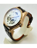 I W C Big Pilot Double Tourbillon White Rose Gold Swiss Automatic Watch