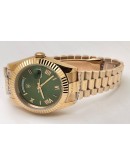 Rolex Day-Date Green Dial Rose Gold Swiss Automatic Watch