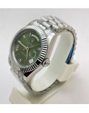 Rolex Day-Date Steel Roman Marking  Green Swiss Automatic Watch