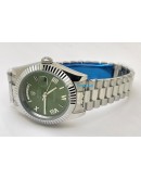 Rolex Day-Date Steel Roman Marking  Green Swiss Automatic Watch