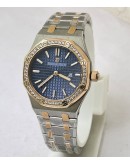 Audemars Piguet Royal Oak Diamond Blue Ladies Watch