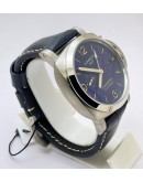 Panerai GMT Blue Leather Strap Swiss Automatic Watch