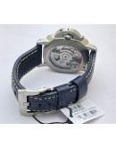Panerai GMT Blue Leather Strap Swiss Automatic Watch