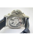 Panerai GMT Blue Leather Strap Swiss Automatic Watch