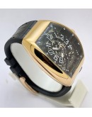 Franck Muller Yachting Anchor Rose Gold Black Strap Swiss Automatic Watch