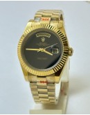 Rolex Day-Date ONYX Edition Golden Swiss Automatic Watch