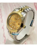 Rolex Datejust Golden Dail 36MM Dual Tone Swiss Automatic Watch