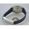 Rolex Sky Dweller Steel White Black Rubber Strap Swiss ETA Automatic Watch