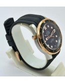 Omega Seamaster 50th Anniversary RG Black Rubber Strap Swiss Automatic Watch