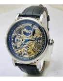  Patek Philippe Skeleton Two Time Zone SM Phase Steel Swiss Automatic Watch