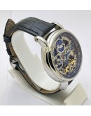  Patek Philippe Skeleton Two Time Zone SM Phase Steel Swiss Automatic Watch