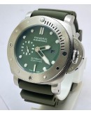 Panerai Submersible Green Rubber Strap Swiss Automatic Watch