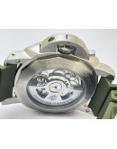 Panerai Submersible Green Rubber Strap Swiss Automatic Watch