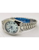 Rolex Day-Date Roman Mark Ice-Blue Swiss Automatic Watch