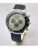 Rolex Daytona Grey Dial Black Rubber Strap Swiss Automatic Watch