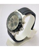 Rolex Daytona Grey Dial Black Rubber Strap Swiss Automatic Watch