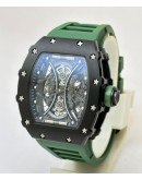 Richard Mille Poblo Mac Donough Green Swiss ETA 7750 Valjoux Movement Watch