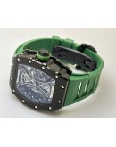 Richard Mille Poblo Mac Donough Green Swiss ETA 7750 Valjoux Movement Watch