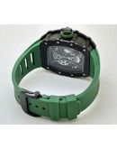 Richard Mille Poblo Mac Donough Green Swiss ETA 7750 Valjoux Movement Watch