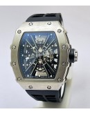 Richard Mille RM 1201 Black Rubber Strap Swiss ETA Automatic Watch