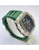 Richard Mille RM 1201 Green Rubber Strap Swiss ETA Automatic Watch