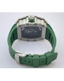 Richard Mille RM 1201 Green Rubber Strap Swiss ETA Automatic Watch