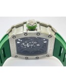 Richard Mille RM 1201 Green Rubber Strap Swiss ETA Automatic Watch