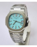 Patek Philippe Nautilus Tiffany & Co Swiss ETA Caliber 26-330 Valjoux Movement Automatic Watch