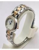 Longines Prima Luna Mother Of Pearl Dial Diamond Bezel Dual Tone Ladies Watch