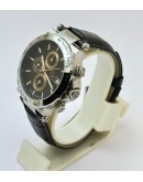 G C GUESS Collection Steel Leather Strap Watch