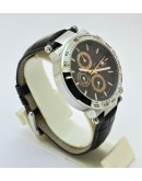 G C GUESS Collection Steel Leather Strap Watch