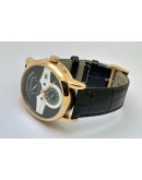 A. Lange & Shone Zeitwerk Rose Gold Black Swiss Automatic Watch