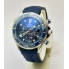 Omega Seamaster Diver 34th America Cup Chronograph Blue Rubber Strap Watch