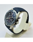 Omega Seamaster Diver 34th America Cup Chronograph Blue Rubber Strap Watch