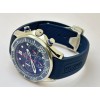 Omega Seamaster Diver 34th America Cup Chronograph Blue Rubber Strap Watch