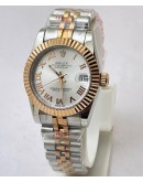 Rolex Datejust Roman Marker Dual Tone Swiss Automatic Ladies Watch