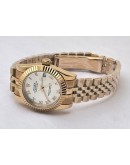 Rolex Datejust Roman Marker Rose Gold Swiss Automatic Ladies Watch