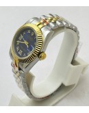 Rolex Datejust Roman Marker Blue Dual Tone Swiss Automatic Ladies Watch