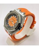 Audemars Piguet Diver Orange Rubber Strap Swiss Automatic Watch