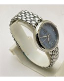 Omega De-ville Ice Blue Mother Of Pearl Steel Ladies Watch