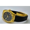 Rolex Sky Dweller Gold Black Rubber Strap Swiss ETA Automatic 7750 Valjoux Movement Watch