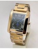 Cartier Tank Day-Date Moon Phase Black Rose Gold Watch