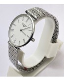 Longines Elegance La Grande White Steel Watch